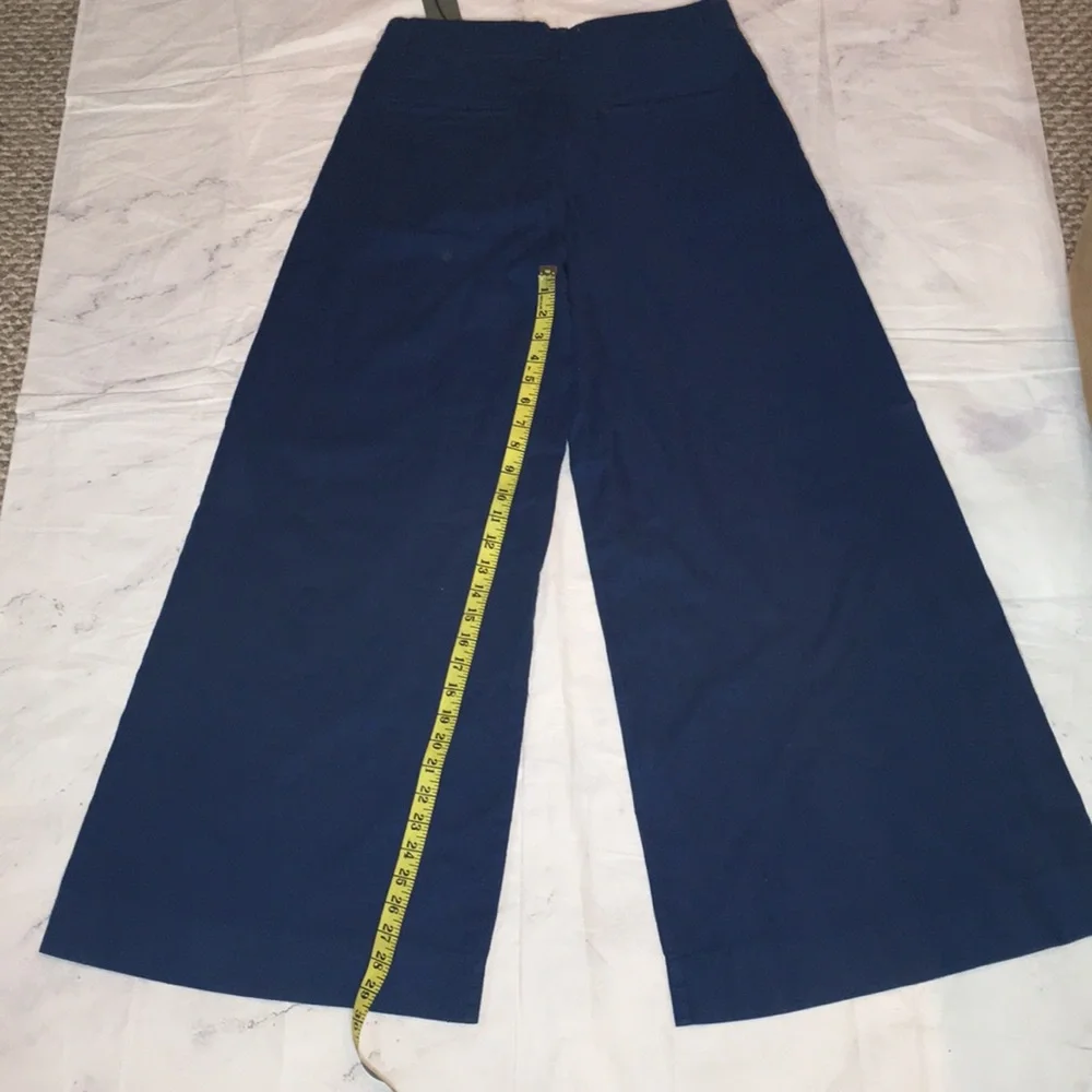 BALDWIN brand HIGH WAIST WIDE LEG NWT NAVY PANTS - Picture 8 of 8